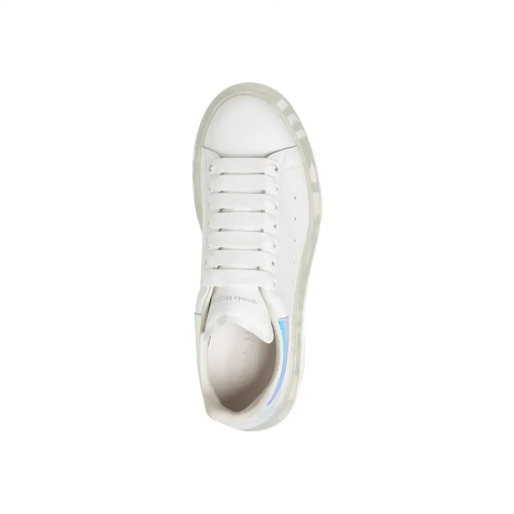 Alexander McQueen White Calfskin Chunky Sneakers