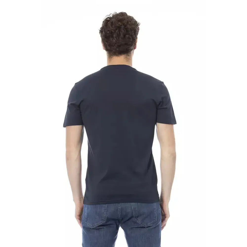 Baldinini Trend Blue Cotton Men T-Shirt