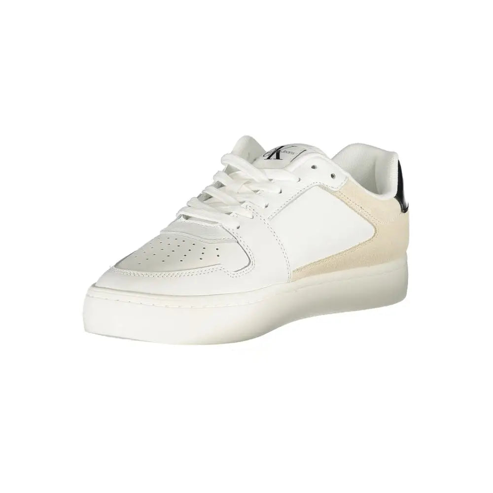 Calvin Klein White Polyester Sneakers - Sneakers