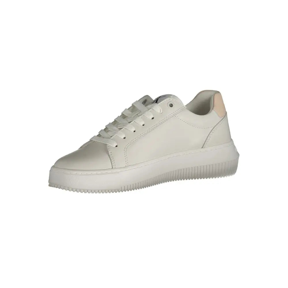 Calvin Klein White Polyester Sneakers - Sneakers