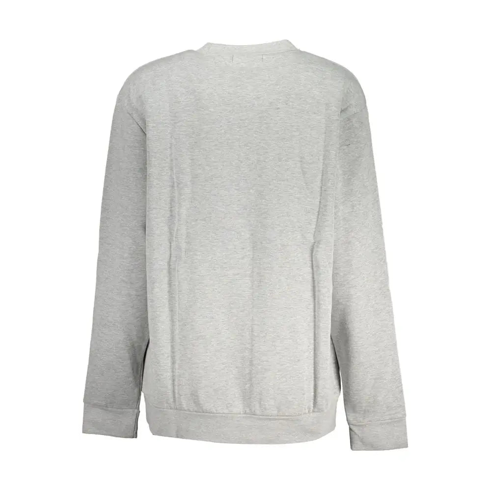 Cavalli class grigio polyester women sweatshirt in heather gray