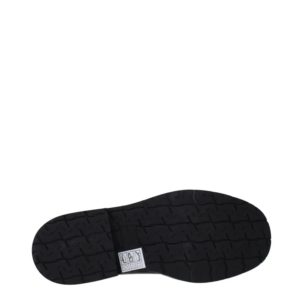 Chloé sorte læderankelstøvler med sort gummisål og hvidt hællabel