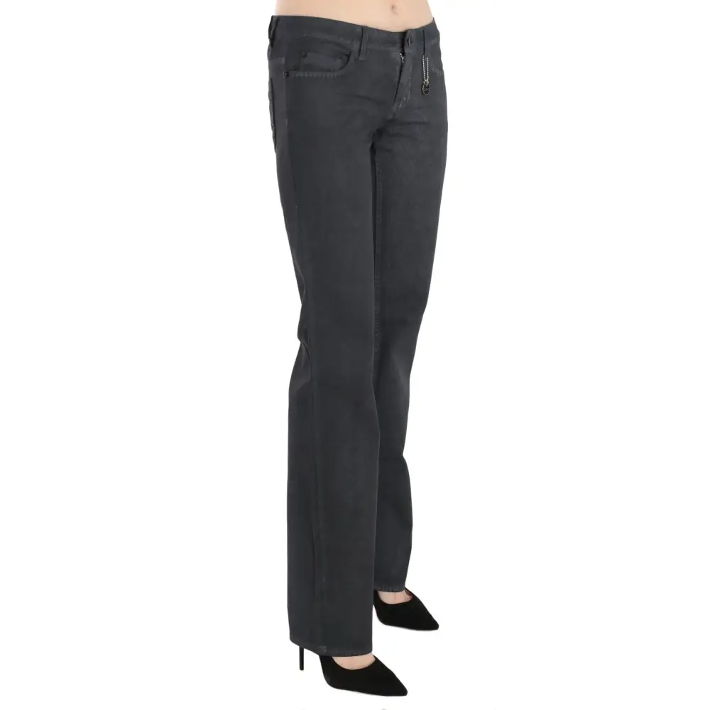 Costume National Gray Low Waist Straight Denim Pants Jeans - 26 - Bukser