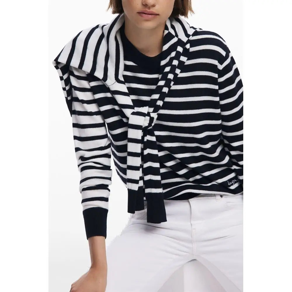 Desigual Black Wool Sweater - XS - Sweaters