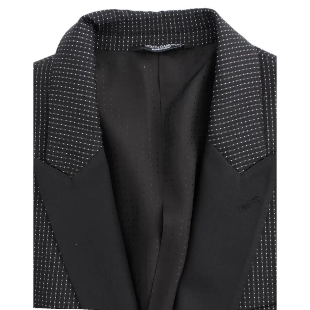 Dolce & Gabbana Black wool slim MARTINI blazer