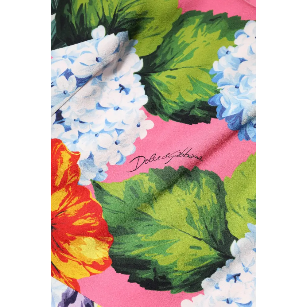 Dolce & Gabbana Multicolor Floral Sleeveless Sheath Dress - IT36/XXS