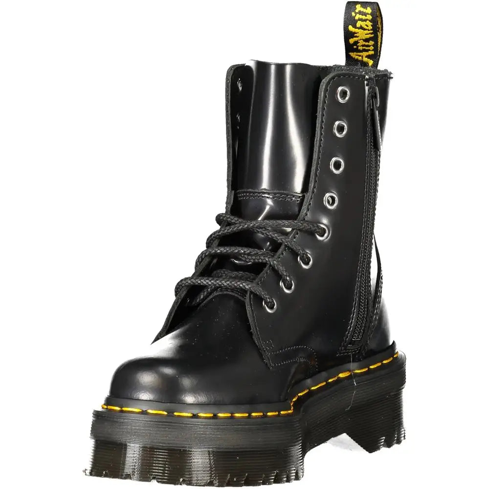 Dr. Martens sorte læder unisex ankelstøvle med klassisk design