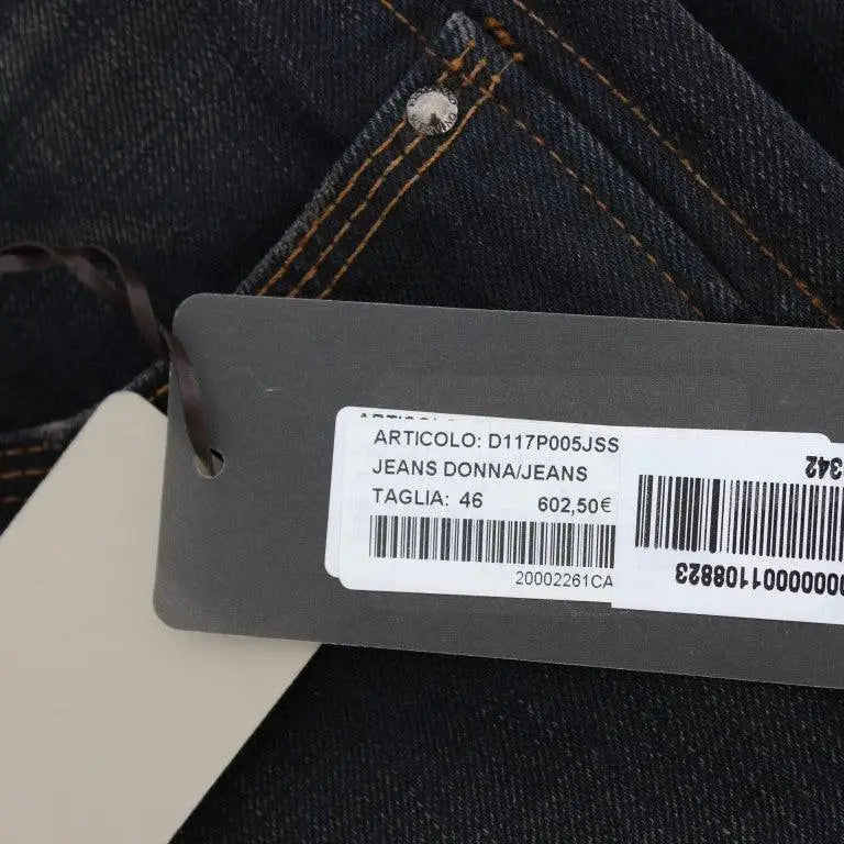 Ermanno Scervino Blue Wash Cotton Boyfriend Jeans