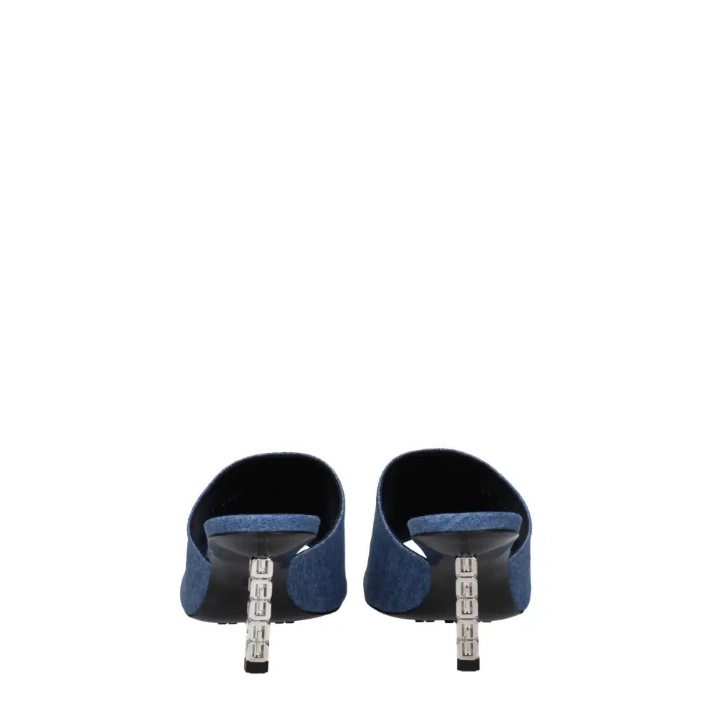 Givenchy Blue Fabric Platforms