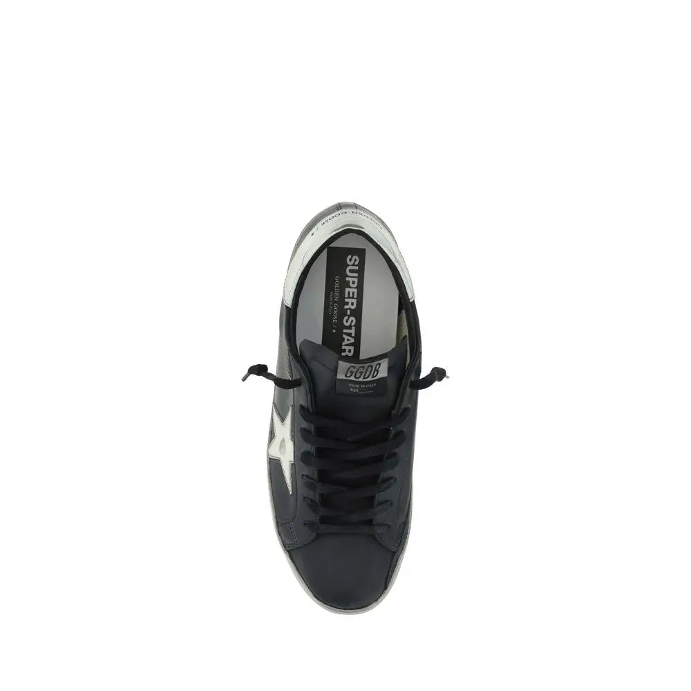 Golden Goose black rubber low top sneaker med hvid stjerne