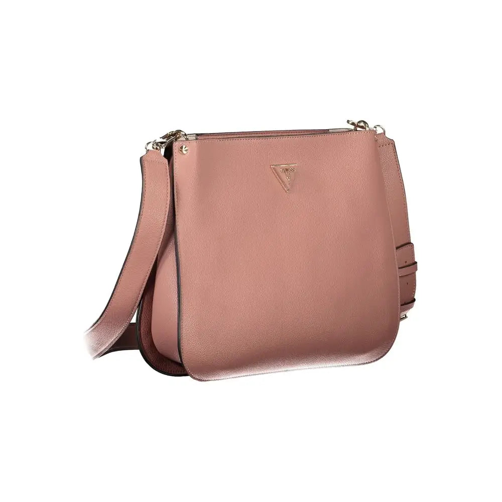 Guess Jeans Pink Polyethylene Handbag - Håndtasker