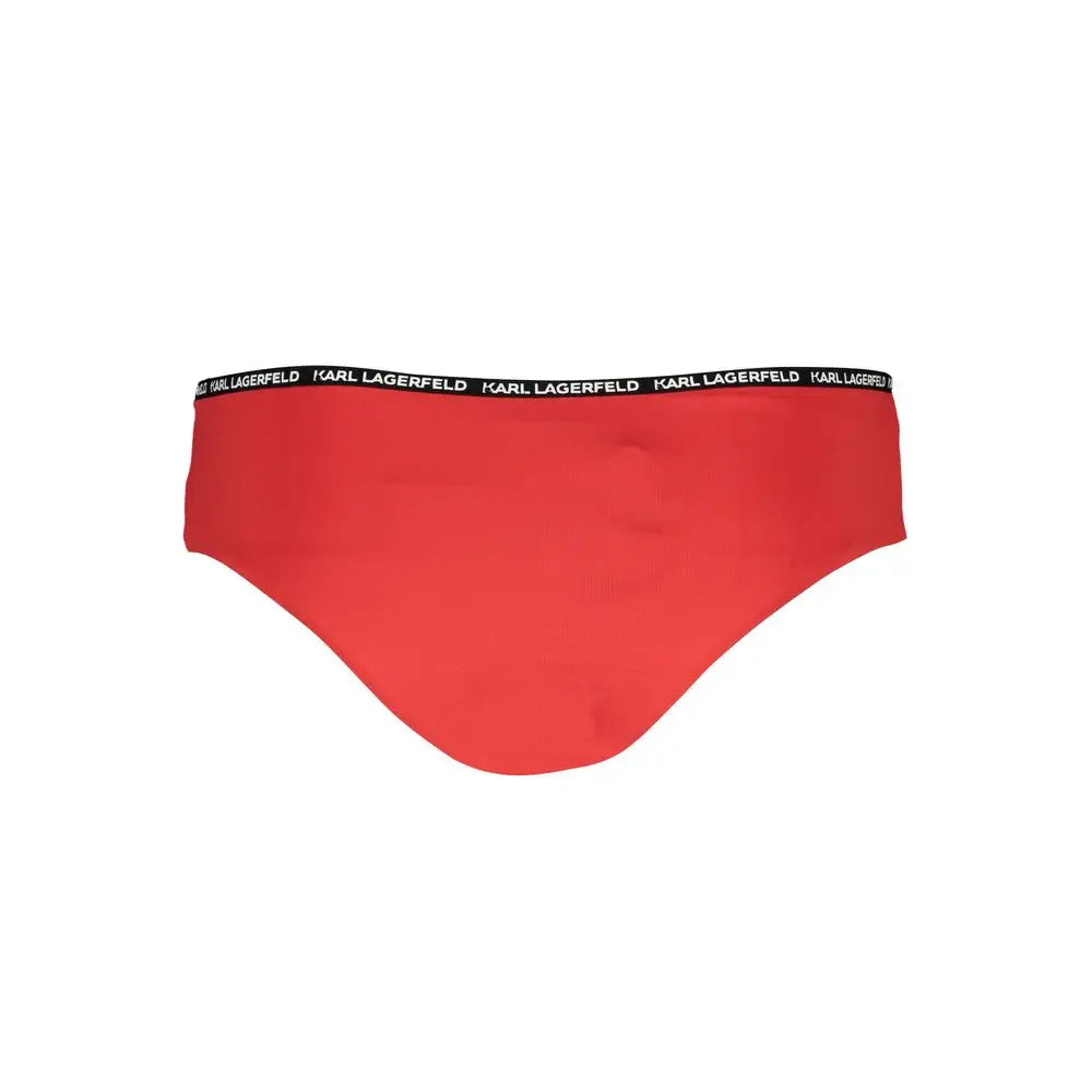 Karl Lagerfeld Red Elastane Swimwear - XS