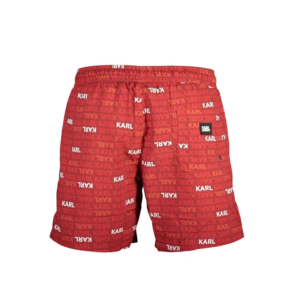 Karl Lagerfeld Red Polyester Swimwear - S