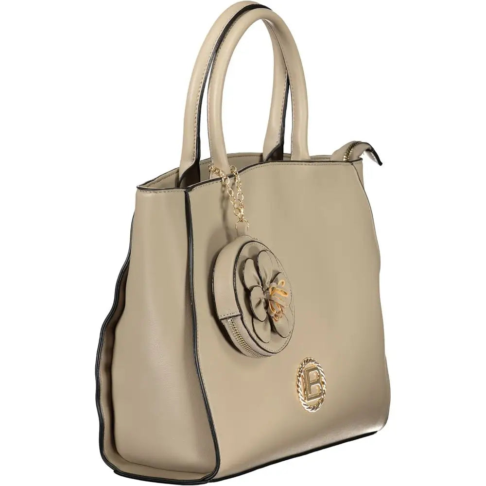 Laura Biagiotti Beige PVC Women Handbag - Håndtasker