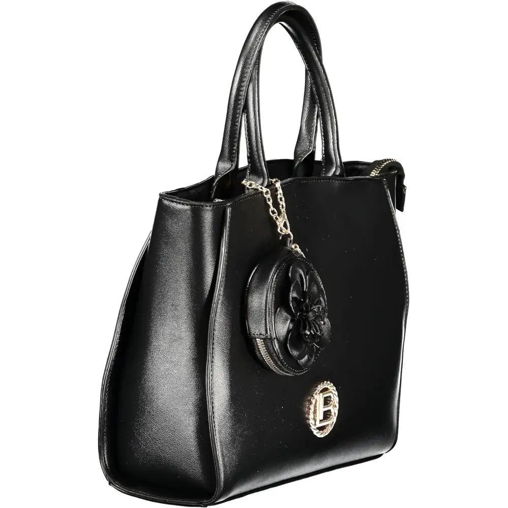 Laura Biagiotti Black PVC Women Handbag - Håndtasker