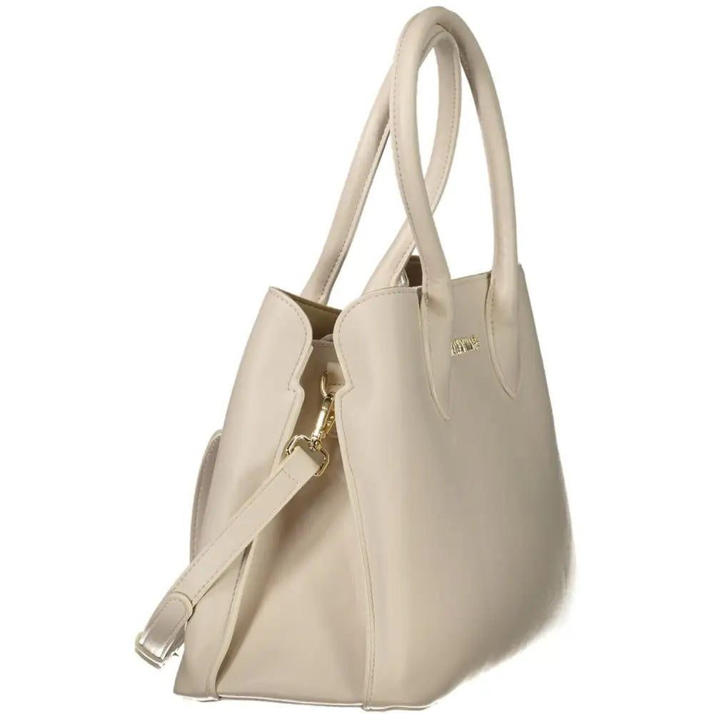 Mario Valentino Beige Polyethylene Women Handbag - Håndtasker