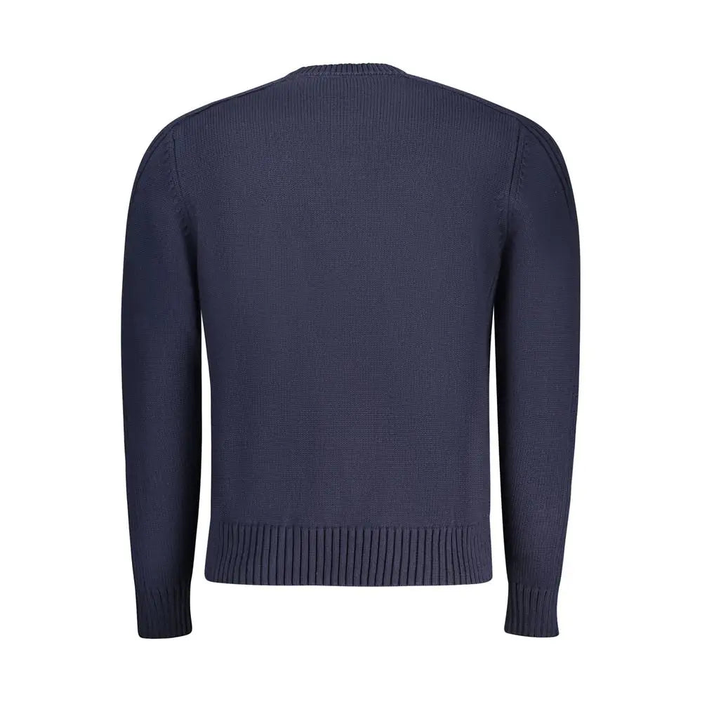 North Sails Blue Cotton Men Sweater - Sweaters