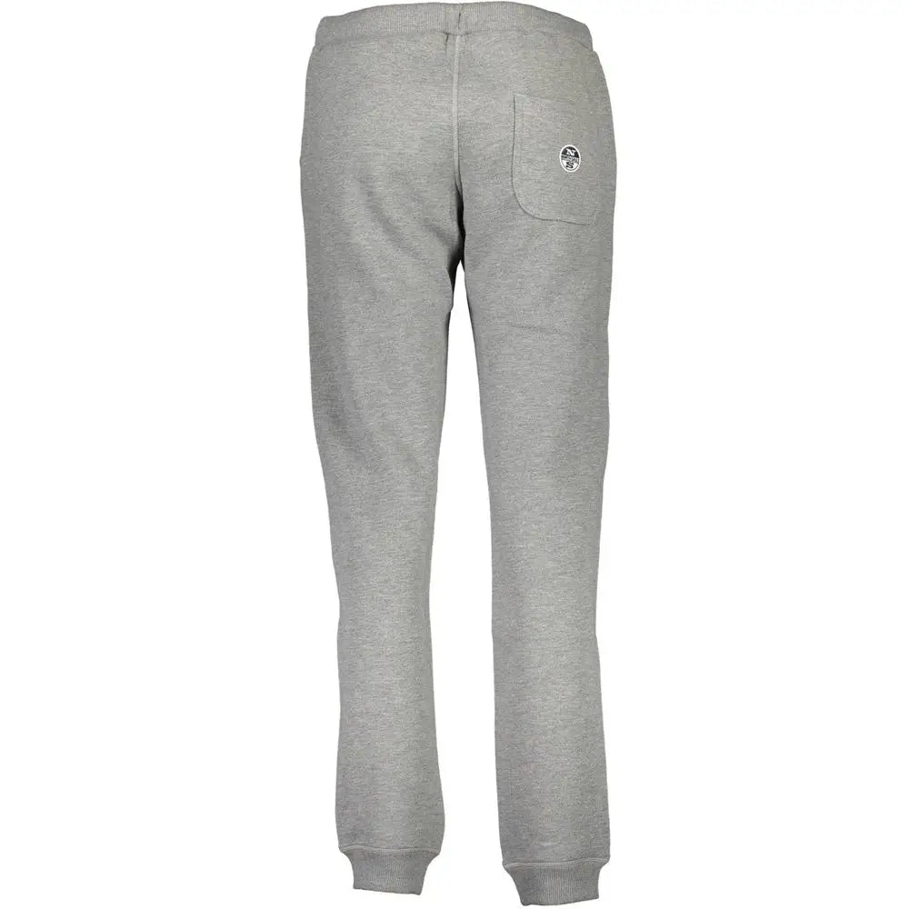 North Sails Gray Cotton Pant - Bukser