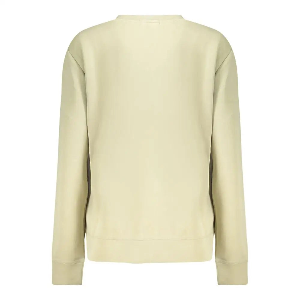 North sails green polyester sweater i cremfarvet med lange ærmer