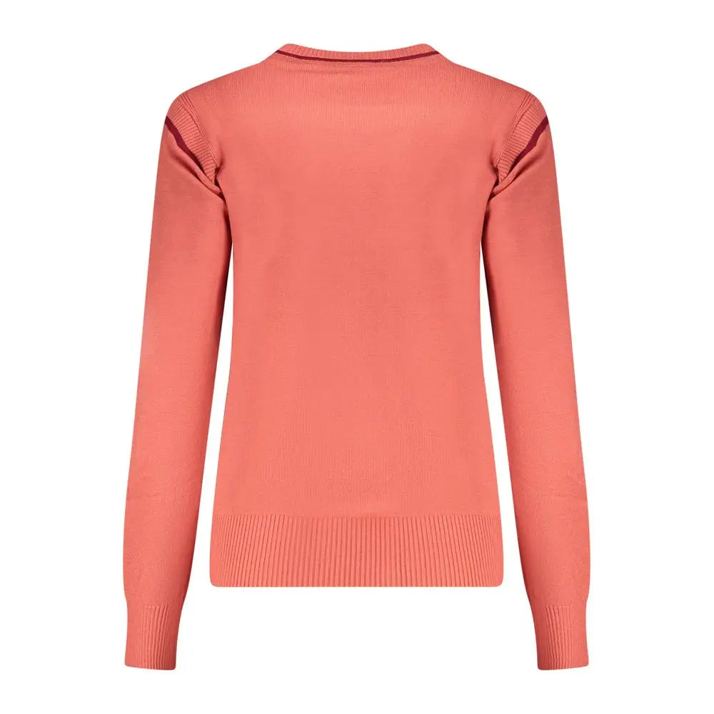 North sails rosso viscosa donna maglia in coral knit sweater