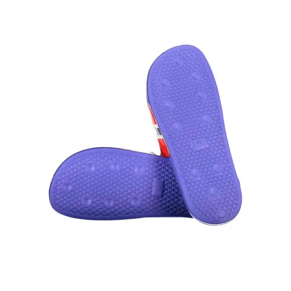 Blå plastic herresandal Norway 1963, 100% originale brands