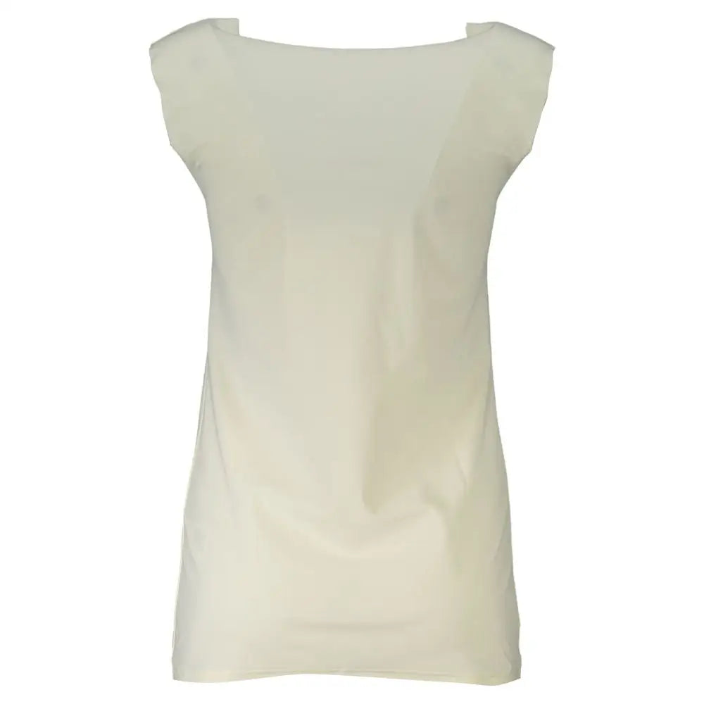 Patrizia Pepe White Elastane Tank Top - T-shirts