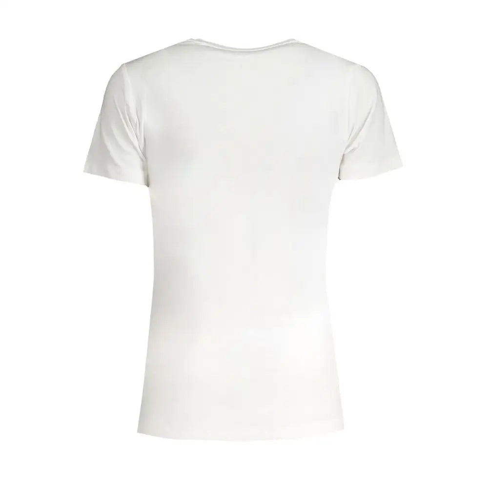 Hvid Pepe Jeans Bianco bomuld kvinders t-shirt med kortærmet crew neck design
