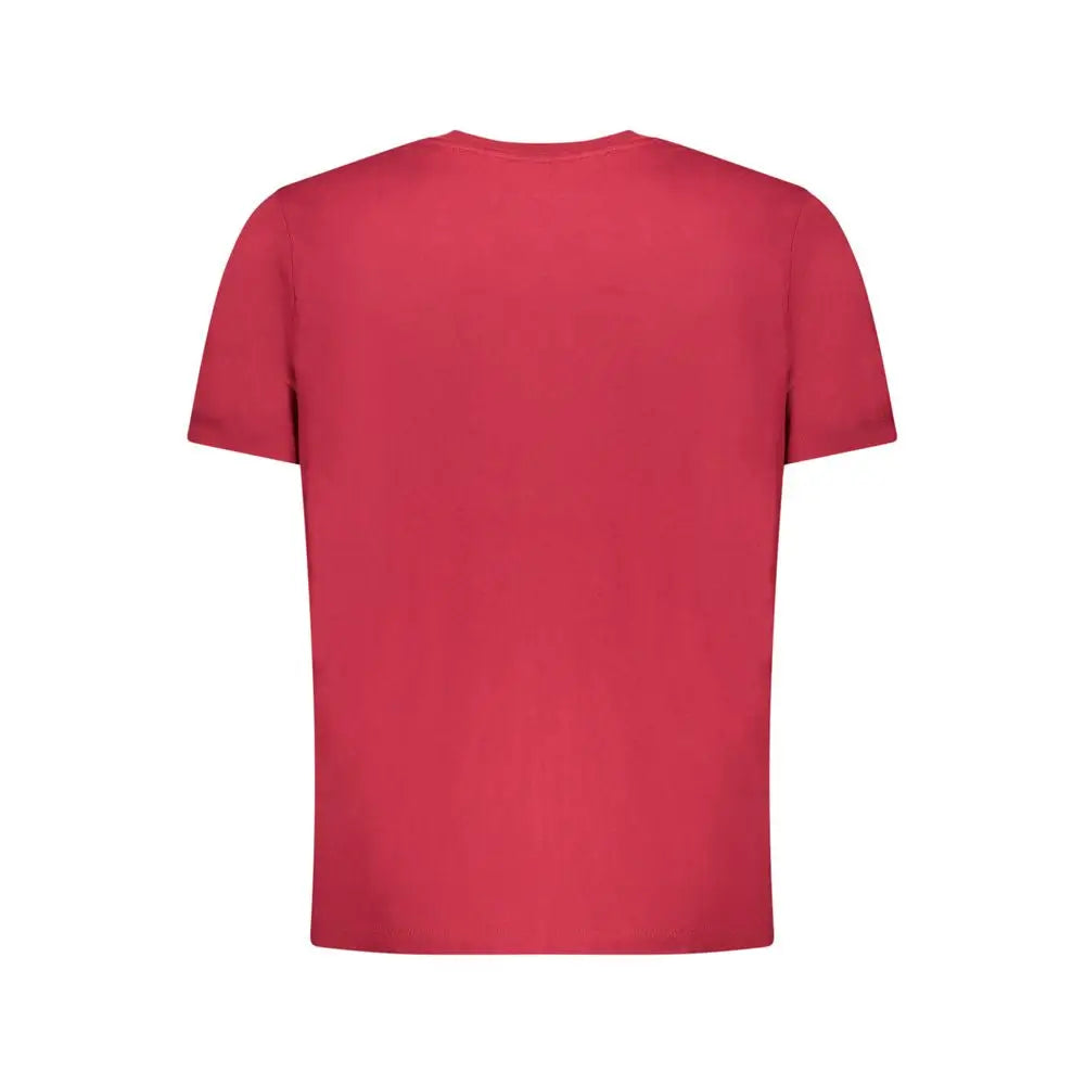 Pepe jeans rød bomuld t-shirt fra outlet mærkevarer