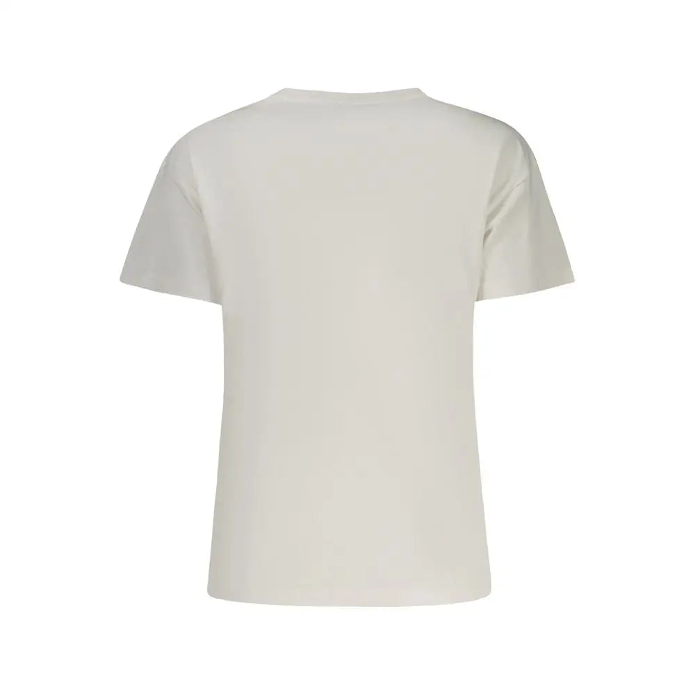 Minimalist Pepe Jeans bomulds t-shirt i off-white bomuld