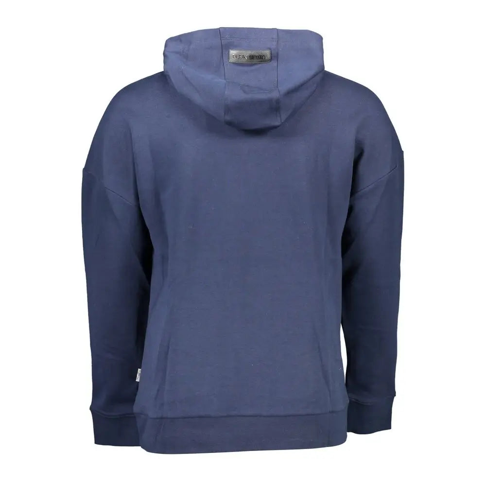Plein Sport Blue Cotton Men Sweater - Sweaters