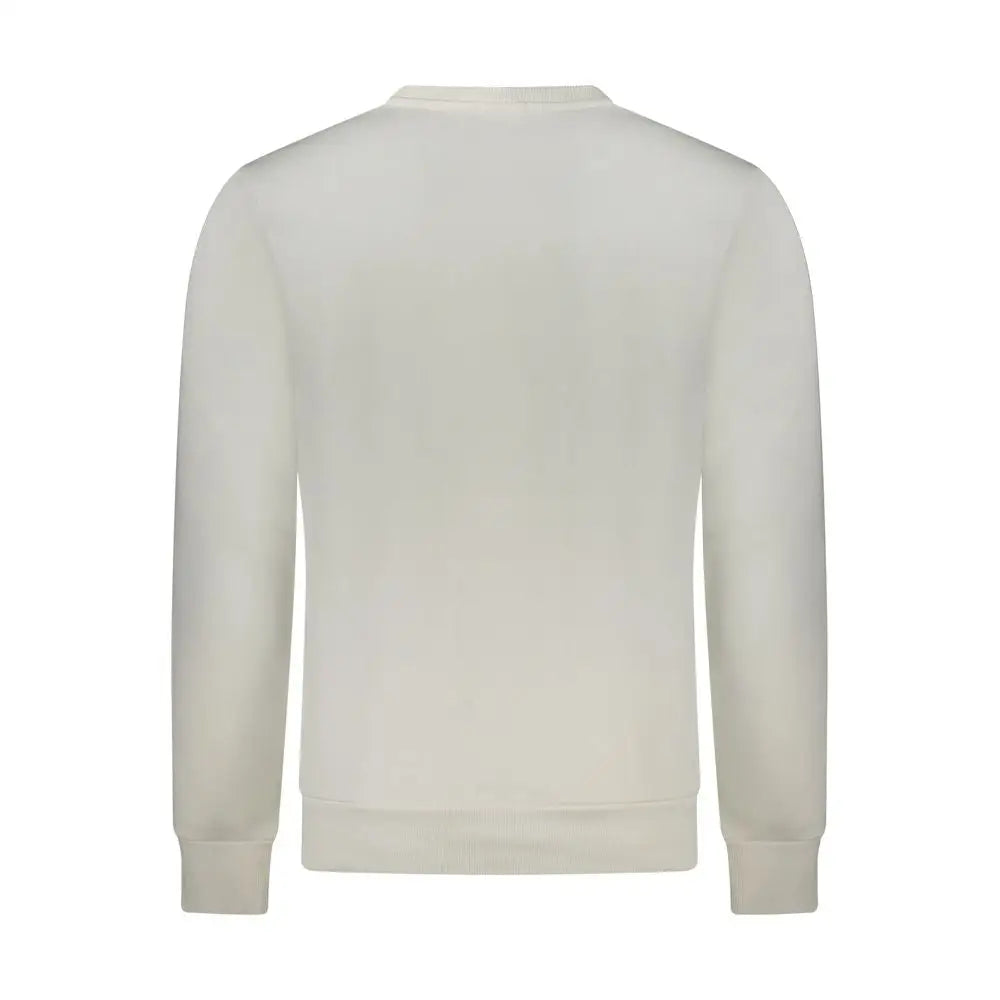 Hvide bomuld sweatshirt i rifle hvid med langærmet design