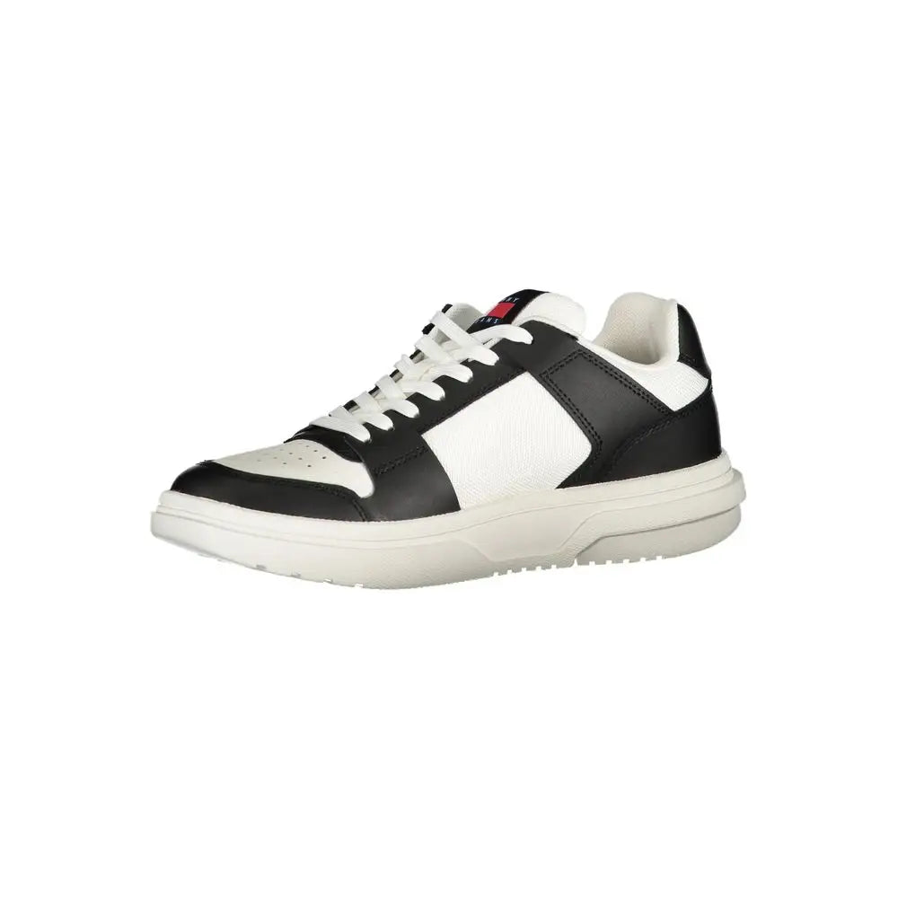 Tommy Hilfiger Black Leather Women Sneakers - Sneakers