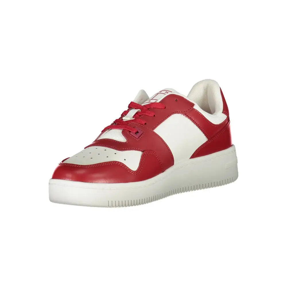 Tommy Hilfiger Pink Leather Men Sneakers - Sneakers