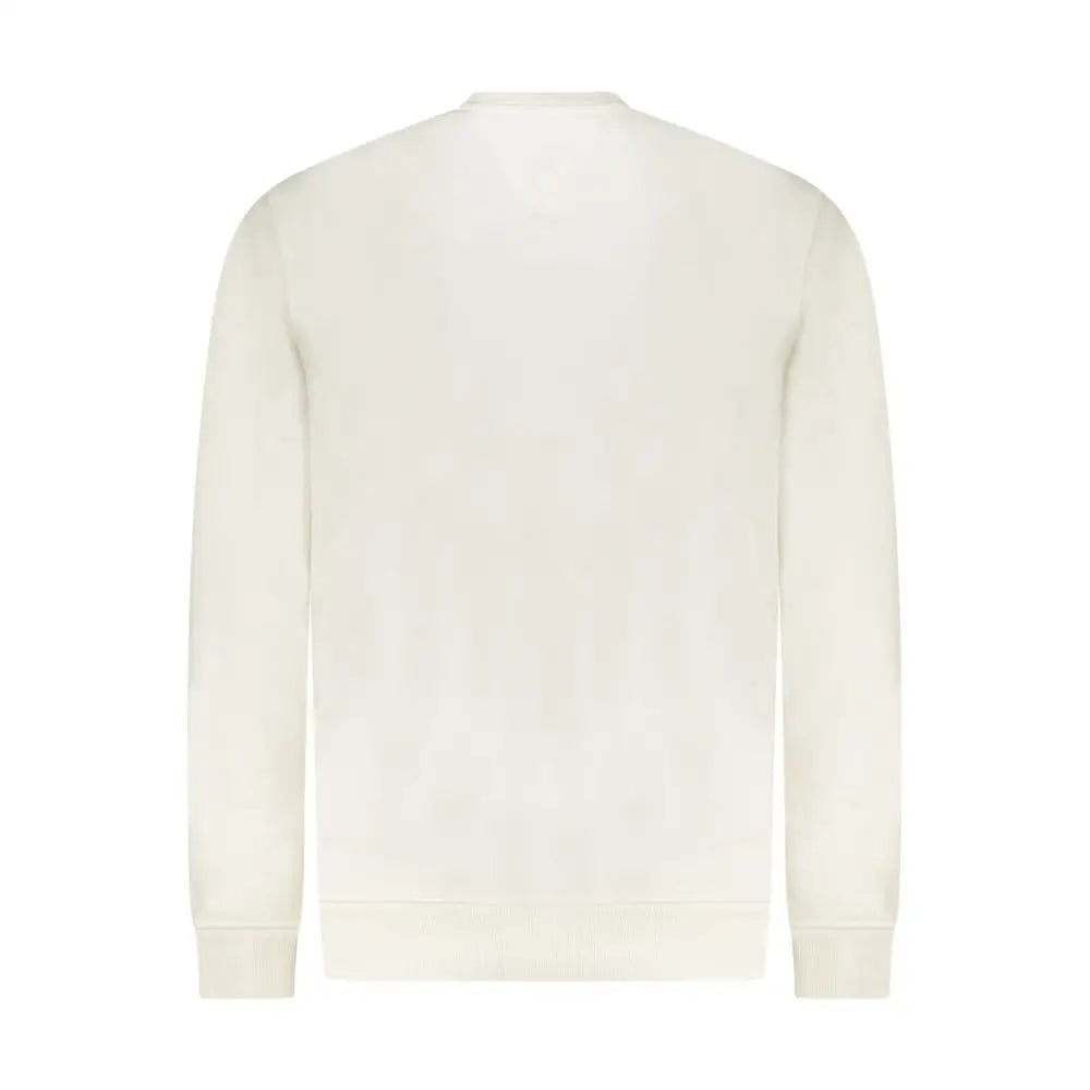 Tommy Hilfiger hvid bomuldssweater i cremfarvet langærmet crewneck