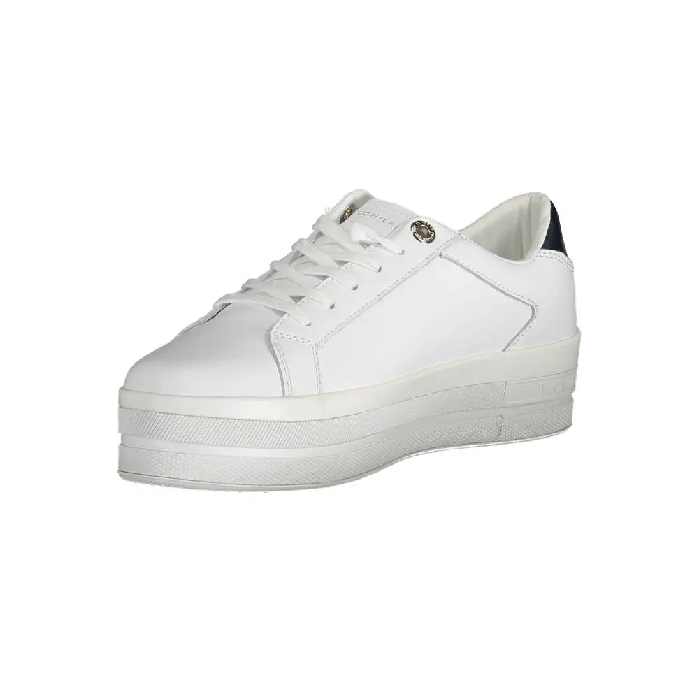 Tommy Hilfiger White Polyester Sneakers - 41 - Sneakers