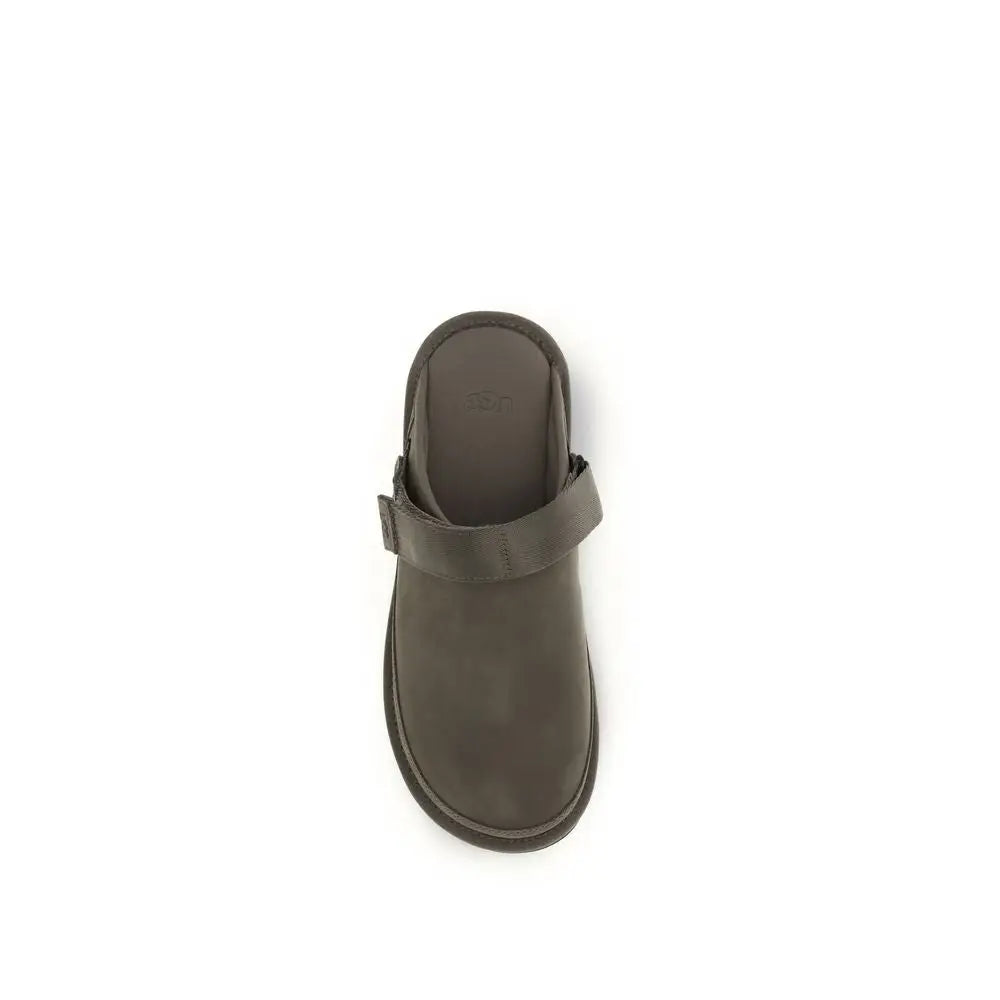 Ugg brown calf læder mules i brun farvet design for ultimativ komfort