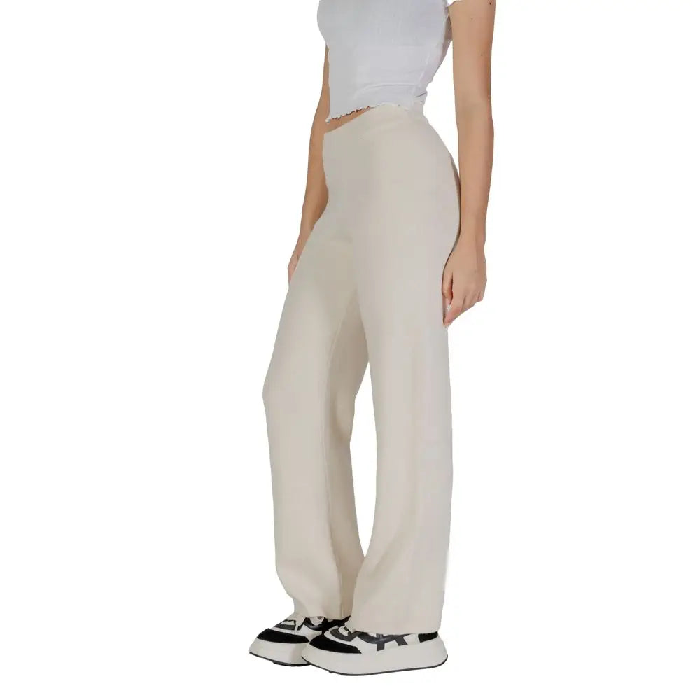 Vero Moda Cream Viscose Pant