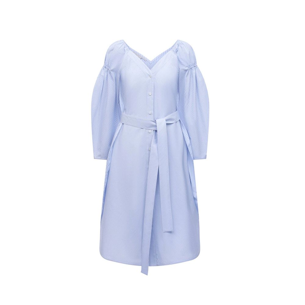 Stella McCartney Blue Cotton Casual Dress