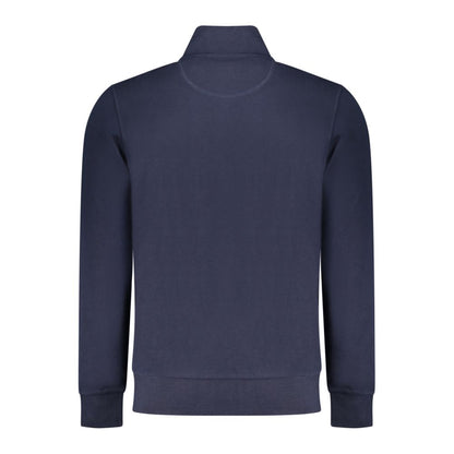 North Sails Blue Cotton Men Sweatshirt