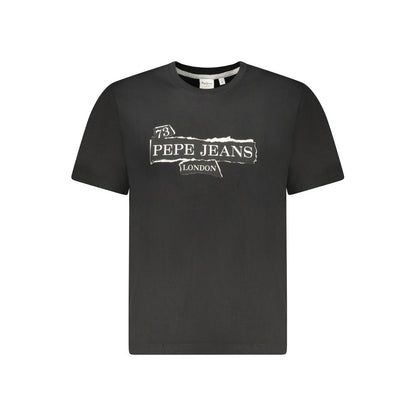 Pepe Jeans Black Cotton Men's T-Shirt