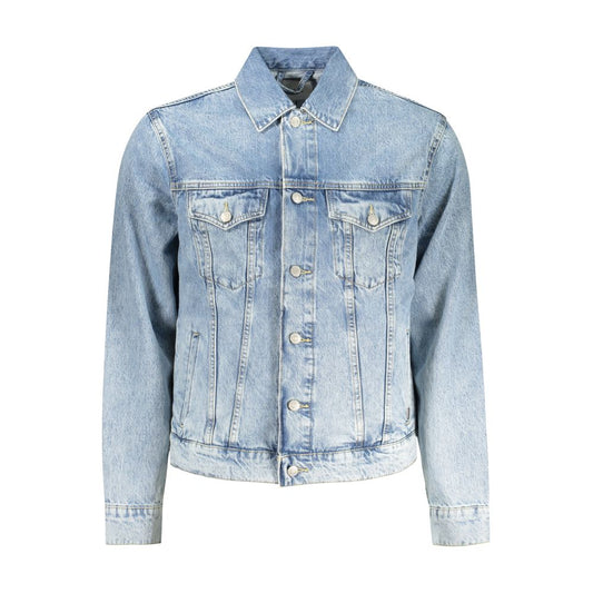 Pepe Jeans Azzurro Cotton Men Jacket