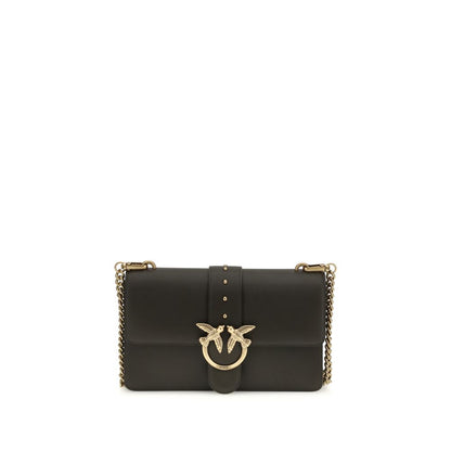 PINKO Bicolor Calf Leather Bos Taurus Shoulder Bag