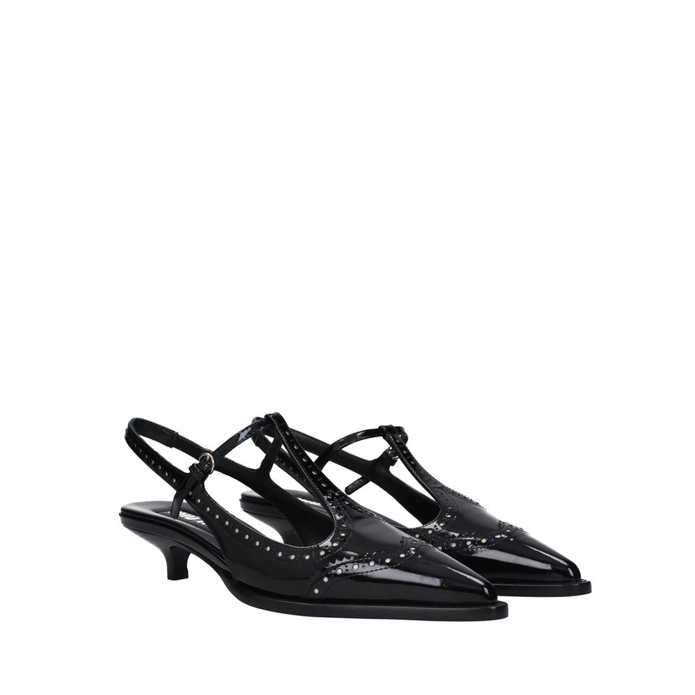 Miu Miu Black Calfskin High Heel Pumps