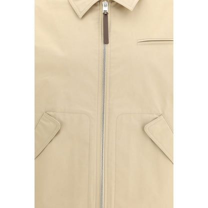 Moschino Beige Cotton Full-Length Jacket