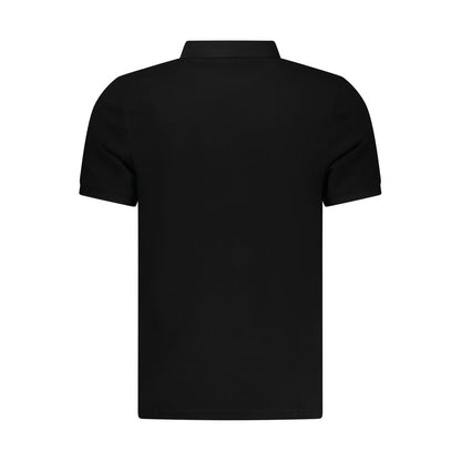North Sails Black Cotton Men Polo Shirt