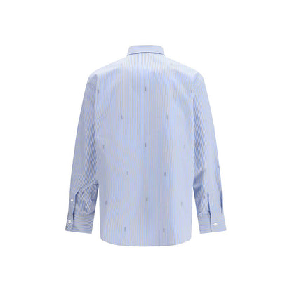 Gucci Light Blue Cotton Pattern Shirt