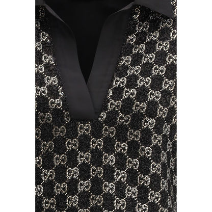 Gucci Black Viscose Top