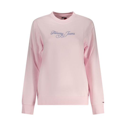 Tommy Hilfiger Pink Cotton Women Sweatshirt