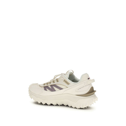 Moncler White Calf Leather Bos Taurus Athletic Sneakers