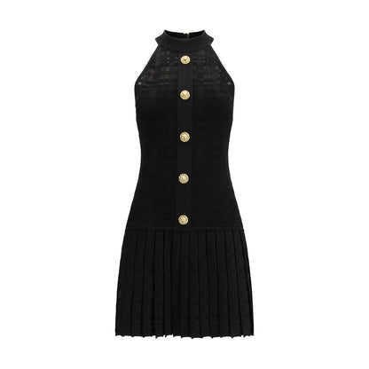 Balmain Black Viscose Casual Dress